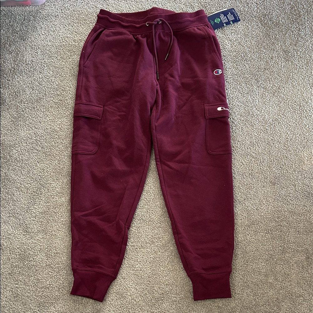 Champion Maroon Cargo Joggers